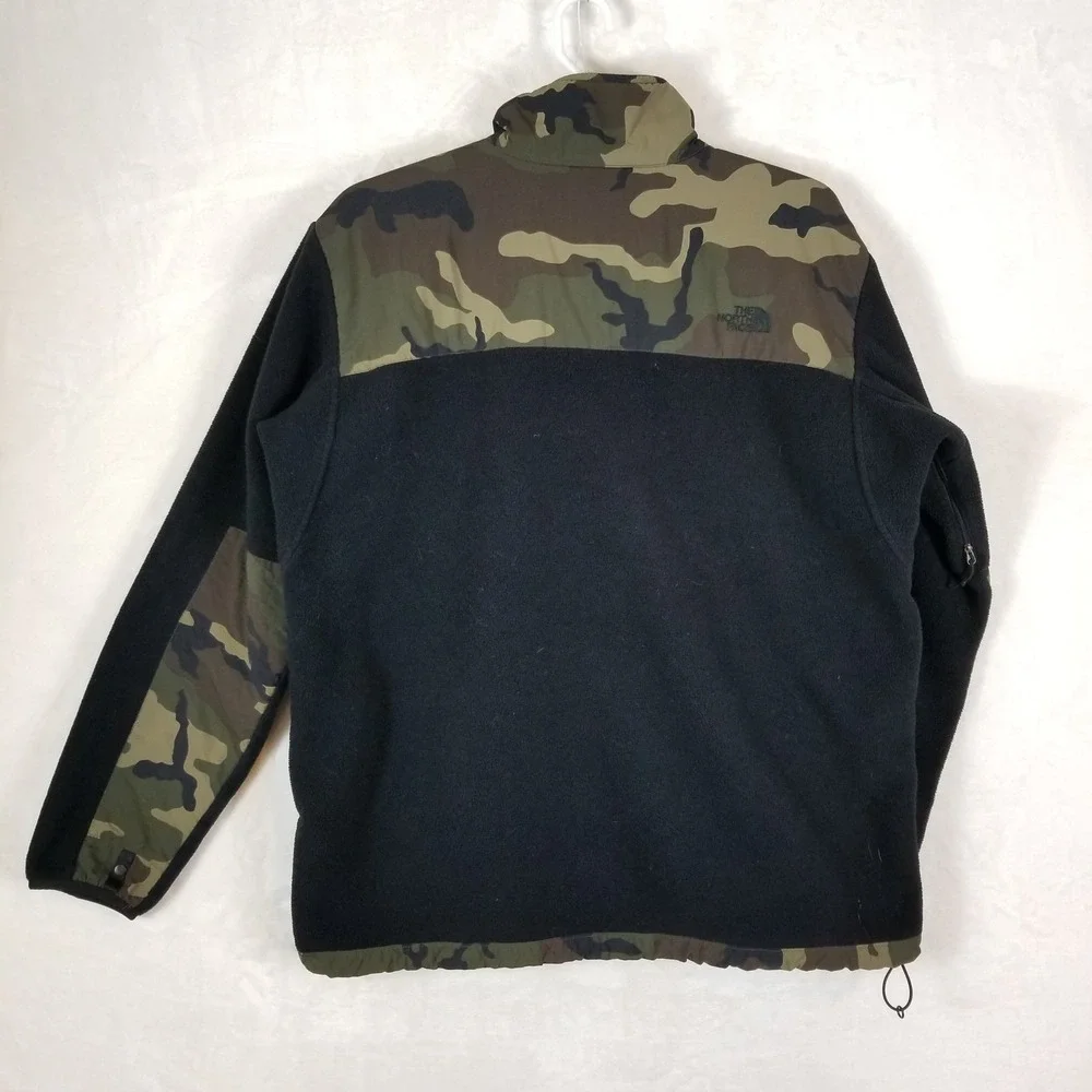 The North Face Denali Fleece Jacket Mens XXL Black Camo Full Zip Gorpcore Coat